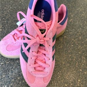 Adidas Pink and Blue Sneakers with Breathable Mesh